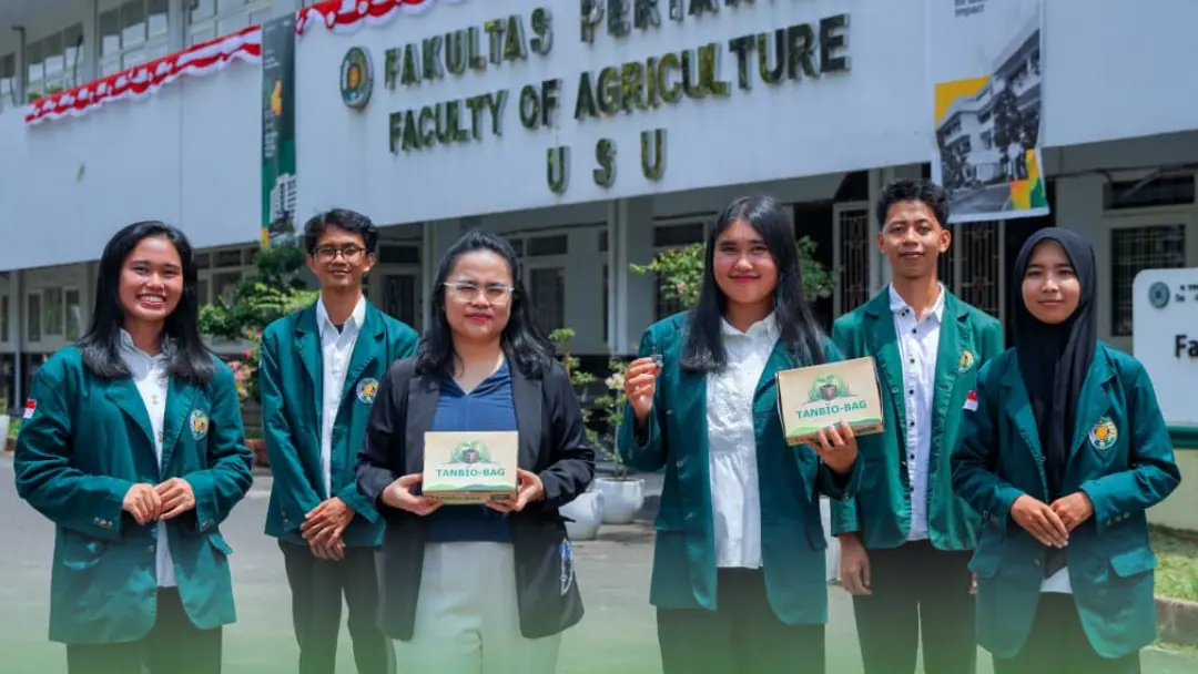 TANBIO-BAG USU Team Secures 2026 PKM-K Funding, Introduces Biodegradable Polybags Made from Agricultural Waste